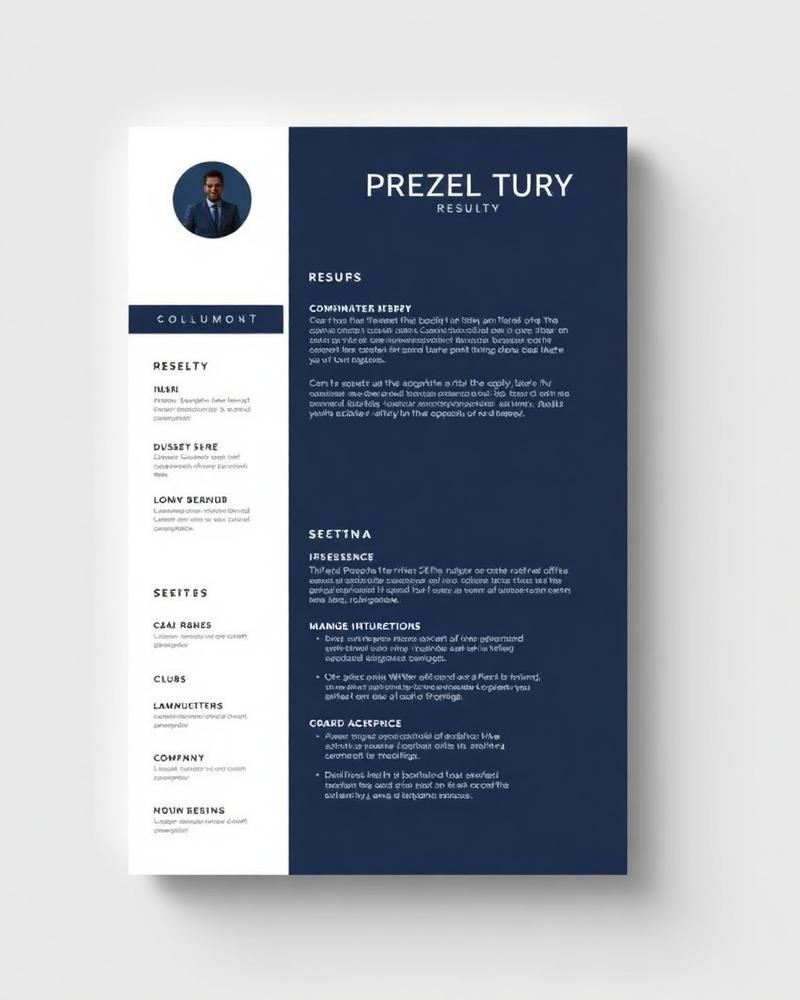 Aperçu du modèle de CV Sidebar Pro